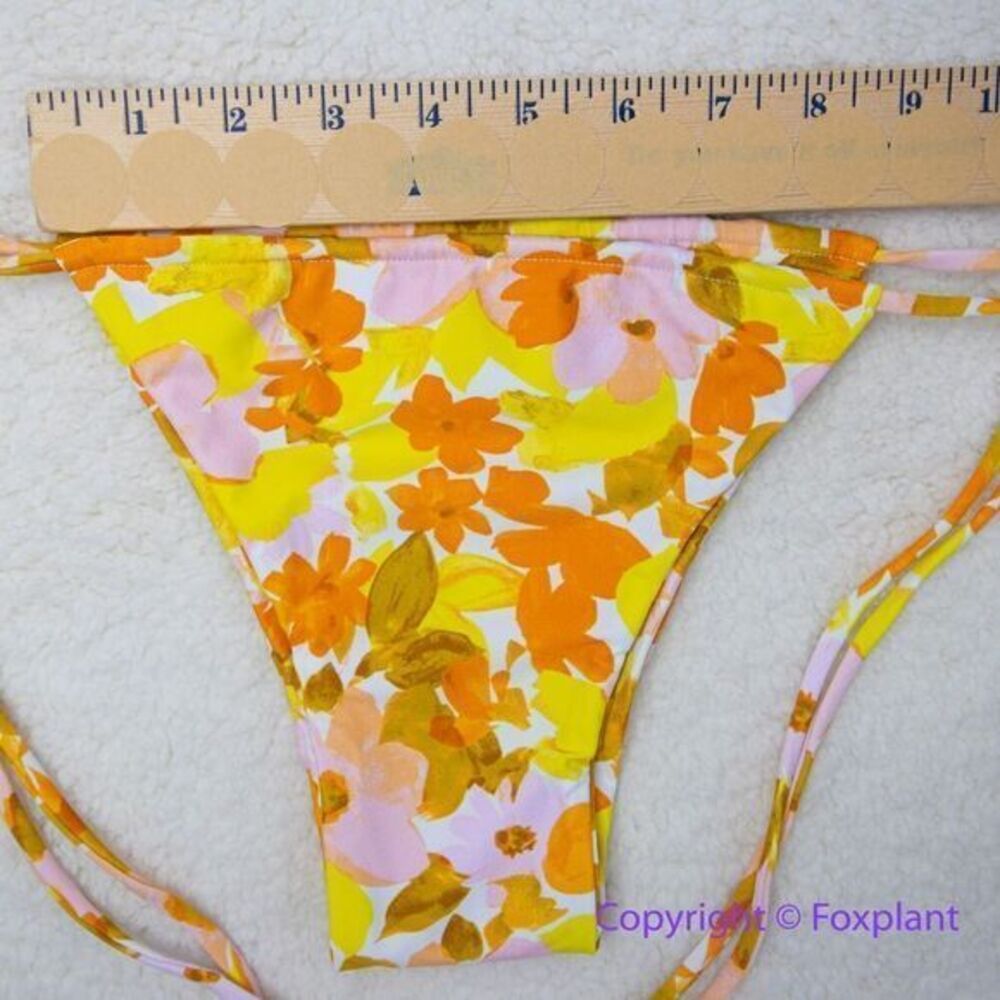 NEW Aila Blue Free People Palm Bikini‎ Bottoms, size XL - Picture 8 of 14